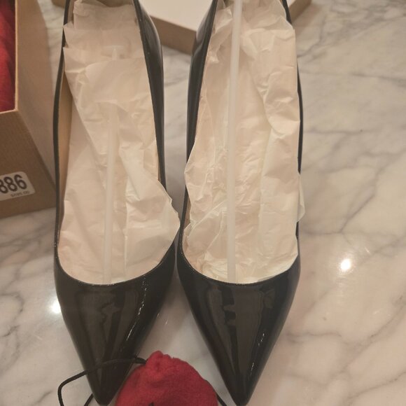 Christian Louboutin Pigalle Follies 85 Patent Black 39 - Picture 4 of 6